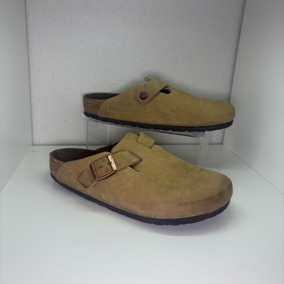 Birkenstock Boston Waxy Leather Tabacco Brown Soft Footbed Regular Wide size 8 - Picture 5 of 11